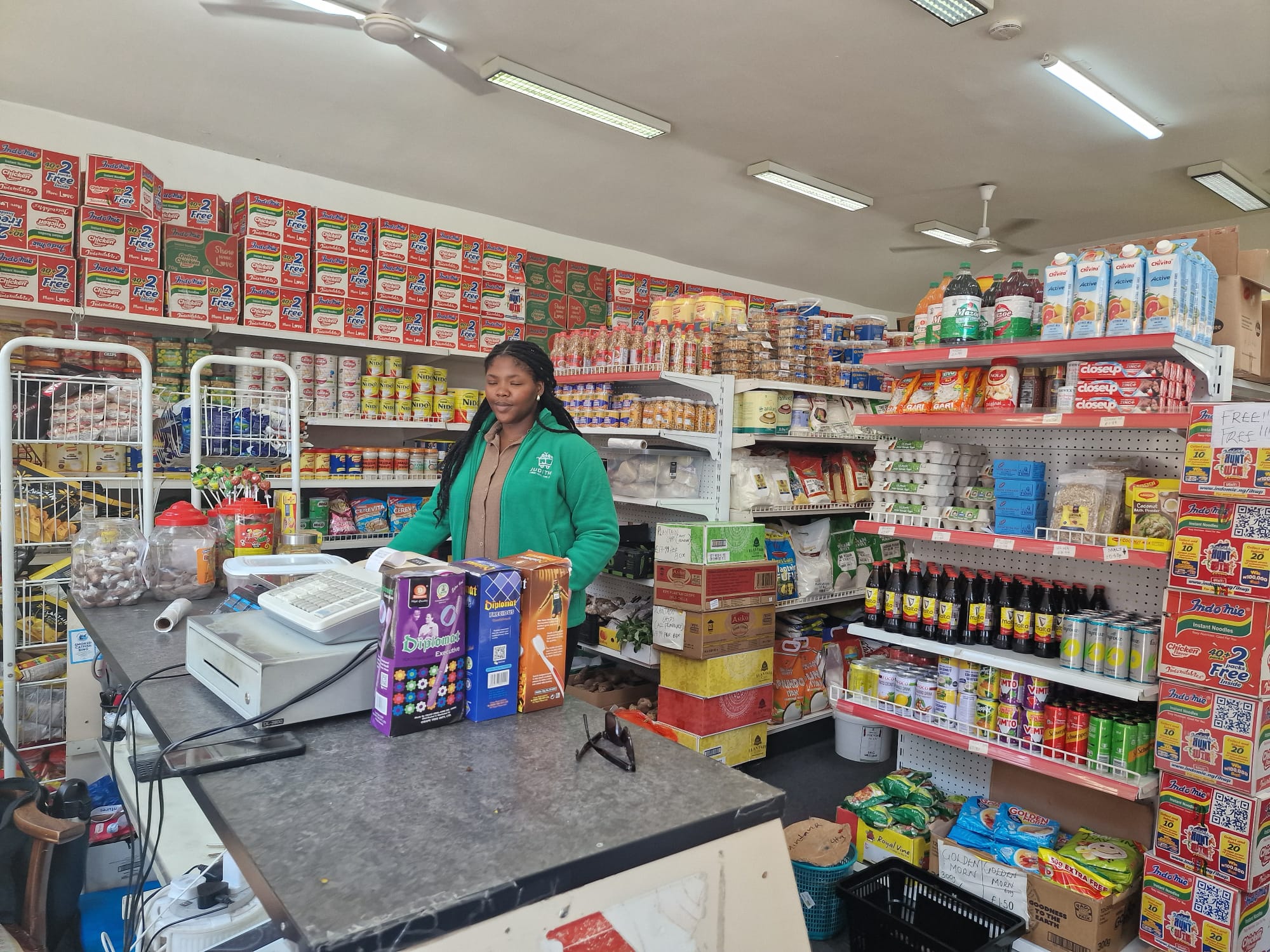 Inside Judith Ethnic Food Store