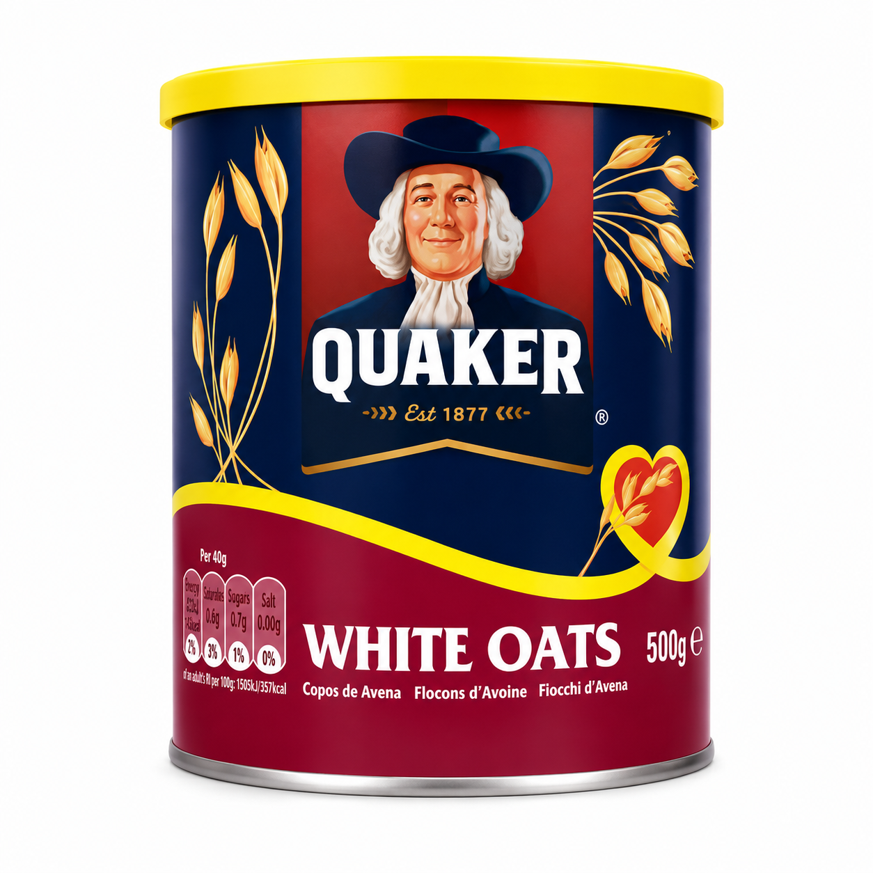 Quaker White Oats 500g