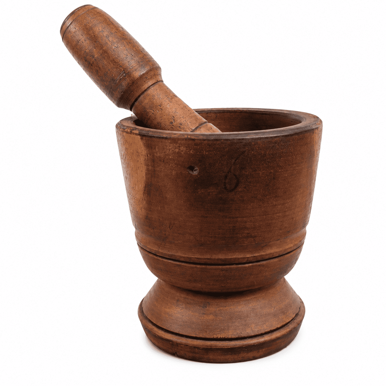 Wooden Mortar & Pestle