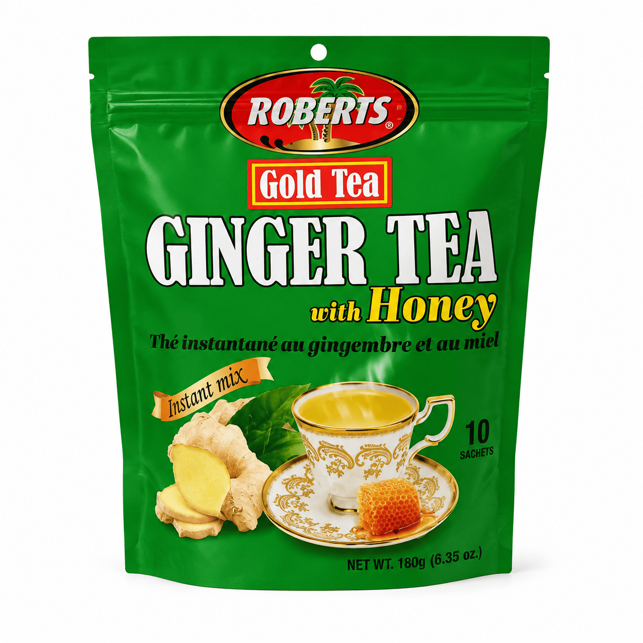 Ginger tea with honey