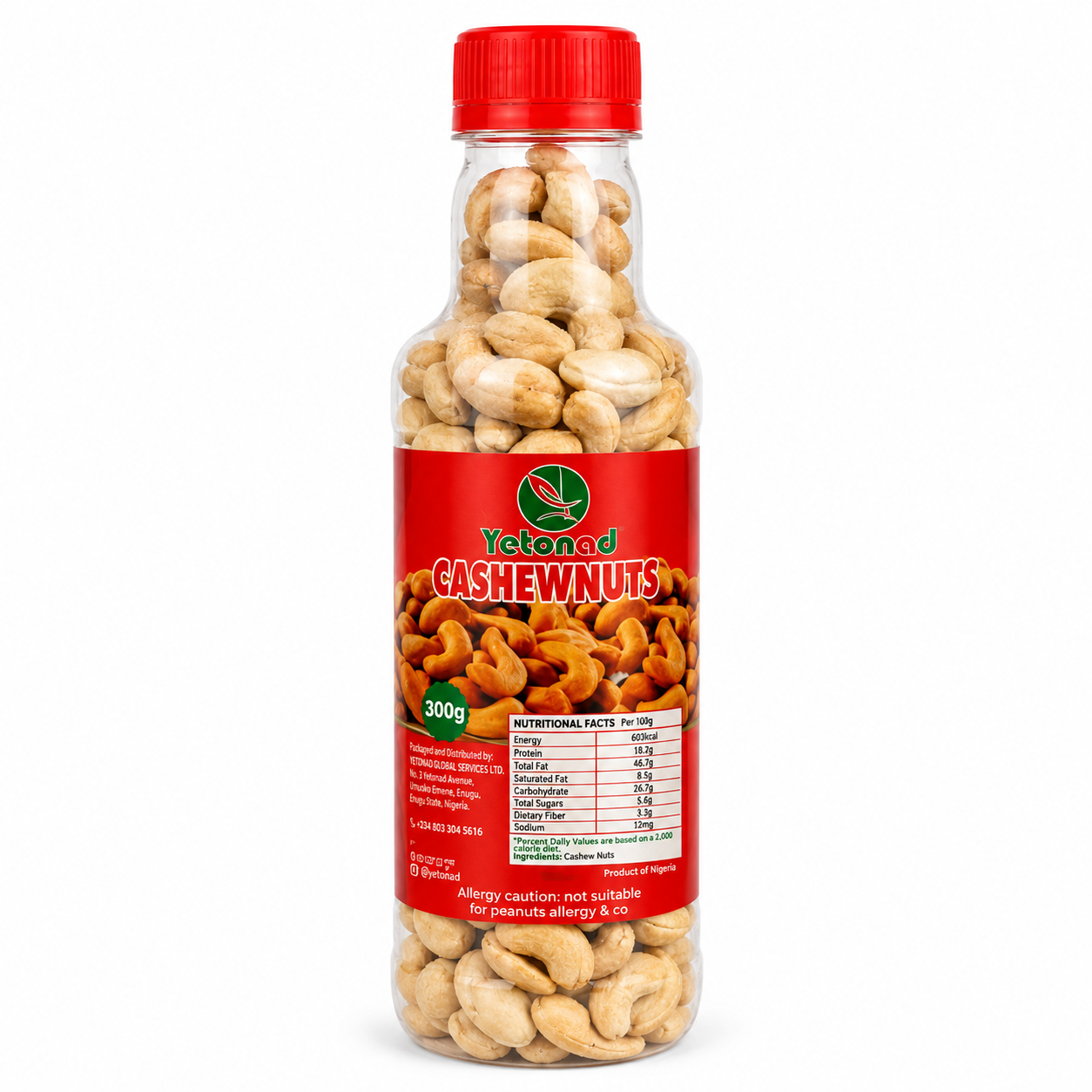 Yetonad Cashew Nuts 300g 