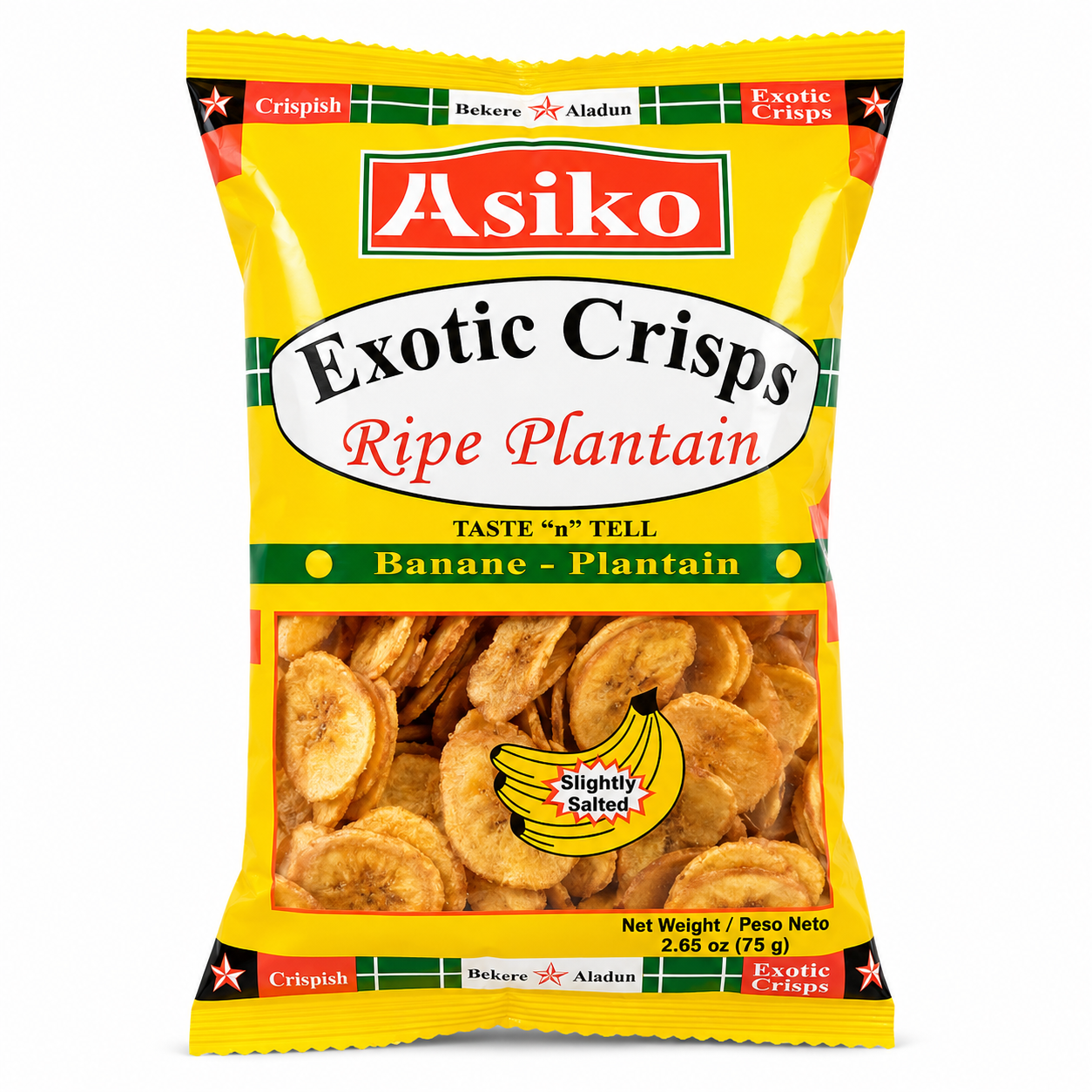 Asiko Exotic Ripe Plantain Crisps 75g