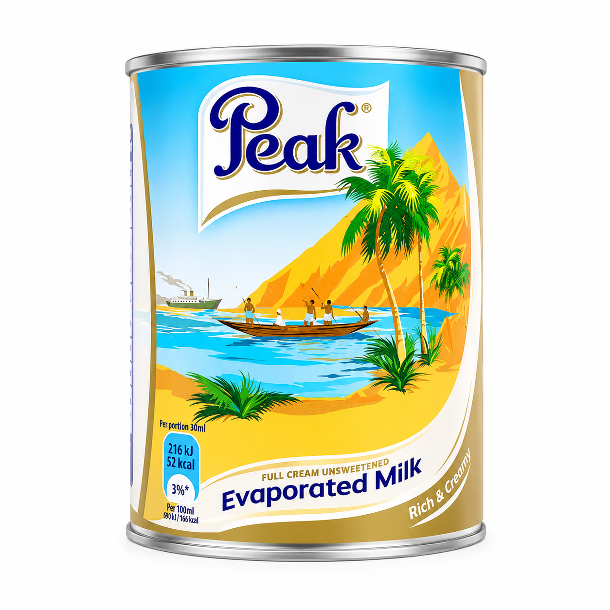 Peak Full Cream Unsweetened Evaporated Milk