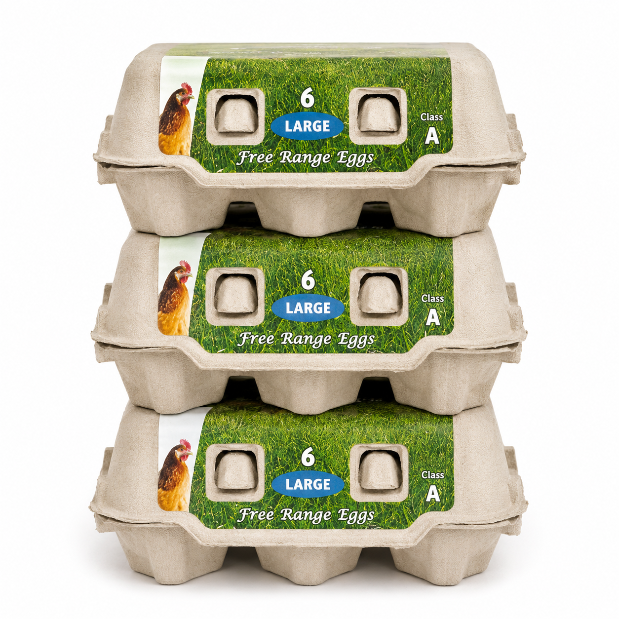 6 large free-range eggs
