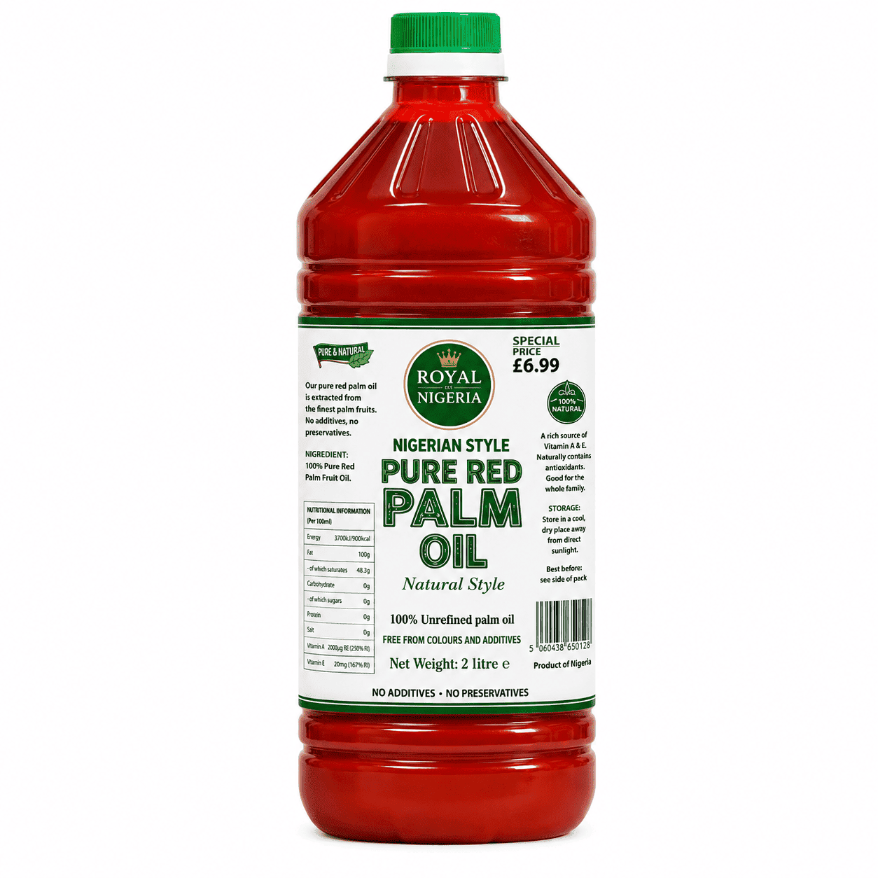 Nigeria Style Pure Red Palm Oil 2L