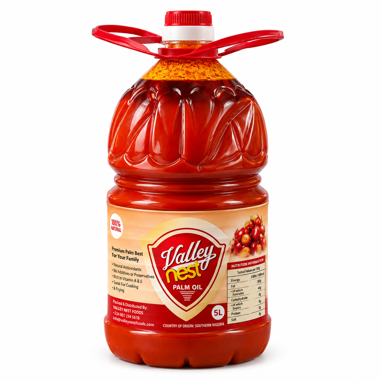 Valley Nest Palm Oil 5Ltrs