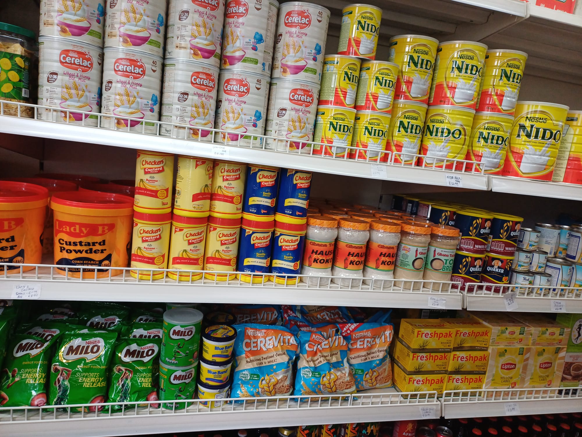 Beverages Cereals