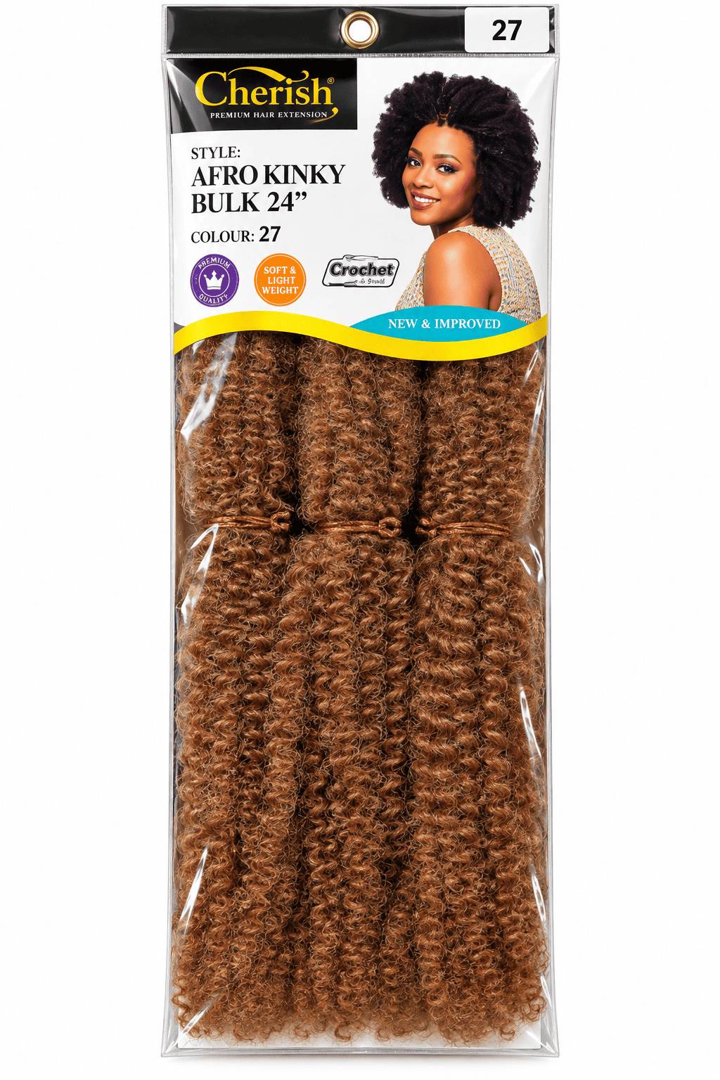 Cherish Afro Kinky Bulk 24" Hair Extension 